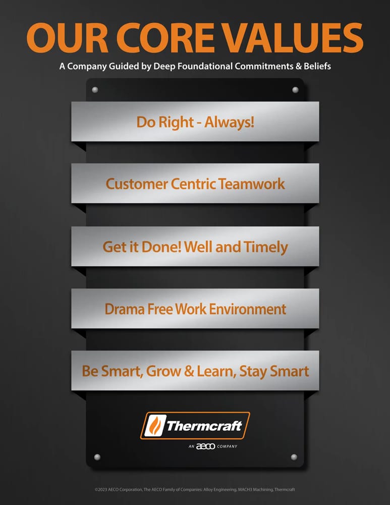 Thermcraft core values